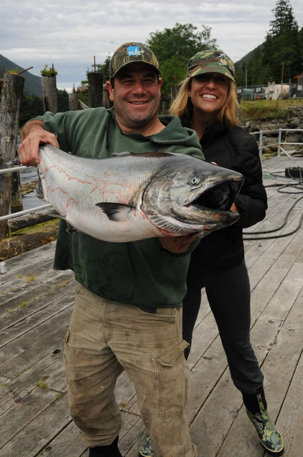 Couple Trophy Chinook Campbell River