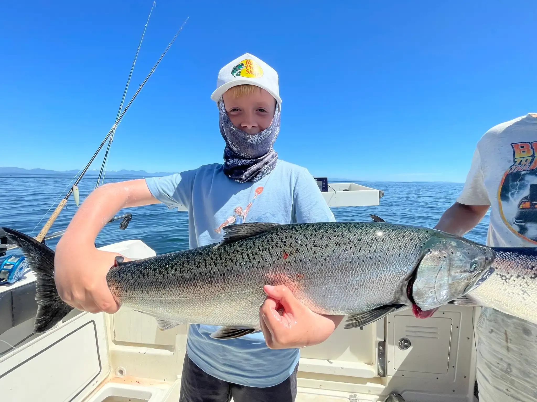 Young Angler Trophy Chinook Blue Sky